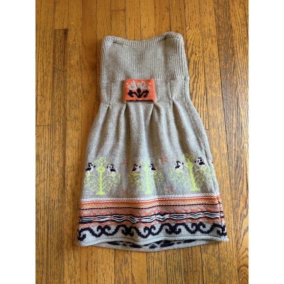 Sleeping on Snow Skirt Womens Small Gray Wool Knit Lined Intarsia Anthropologie - Picture 7 of 7